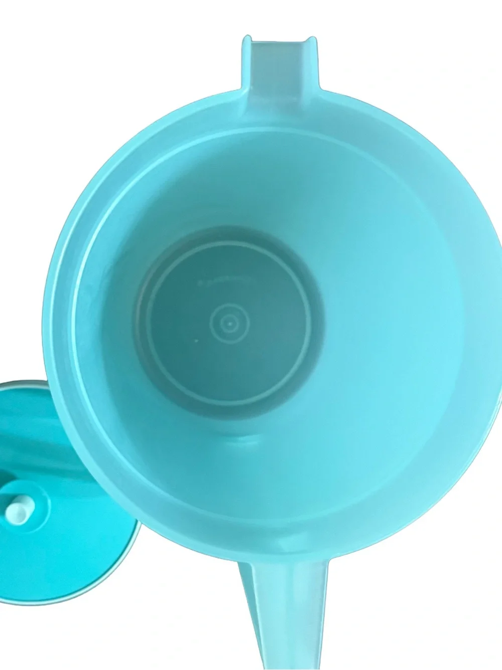 Vintage Tupperware 1 Gallon Aqua Pitcher with Lid